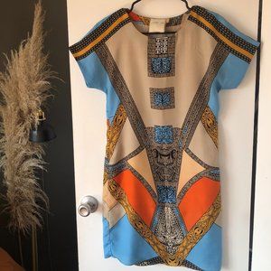 Unique Art Deco-Inspired Print Dress